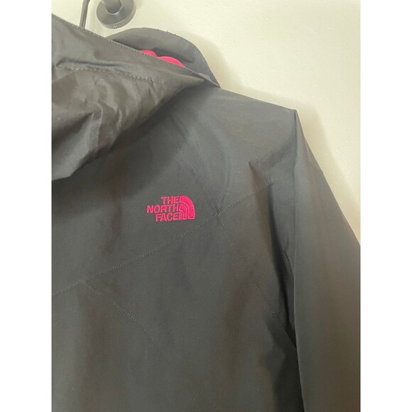 The North Face Waterproof Rain Jacket Women’s XS Black Pink Hooded Shell Venture - Picture 6 of 8